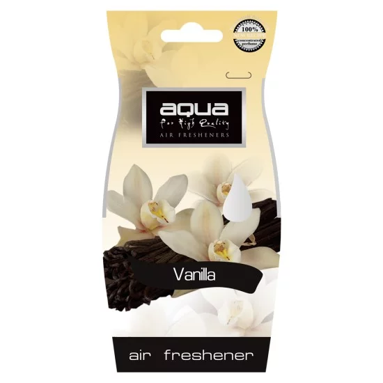 Aqua - ΑΡΩΜΑΤΙΚΟ ΑΥΤΟΚΙΝΗΤΟΥ ΚΡΕΜΑΣΤΟ ΜΕ ΑΡΩΜΑ ΒΑΝΙΛΙΑ (VANILLA) AQUA - 1 TEM. (10-075/AQ)