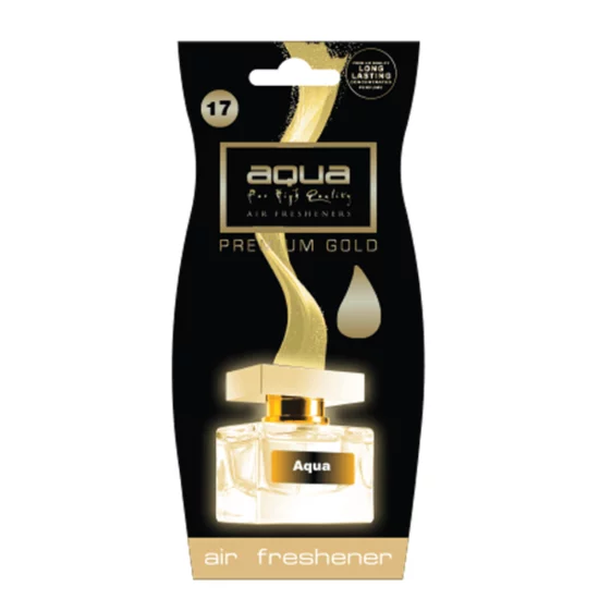 Aqua - ΑΡΩΜΑΤΙΚΟ ΑΥΤΟΚΙΝΗΤΟΥ ΚΡΕΜΑΣΤΟ PREMIUM GOLD DROP AQUA - 1 TEM. (10-1003/AQ)