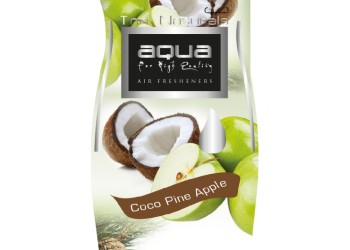 Aqua - ΑΡΩΜΑΤΙΚΟ ΑΥΤΟΚΙΝΗΤΟΥ ΚΡΕΜΑΣΤΟ ΜΕ ΑΡΩΜΑ ΚΑΡΥΔΑ & ΜΗΛΟ (COCOPINE APPLE) AQUA - 1 TEM. (10-114/AQ)