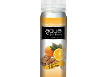 Aqua - ΑΡΩΜΑΤΙΚΟ ΑΥΤΟΚΙΝΗΤΟΥ ΣΕ ΣΠΡΕΙ (SPRAY) ΜΕ ΑΡΩΜΑ ΠΟΡΤΟΚΑΛΙ & ΚΑΝΕΛΑ FRUITS SERIES 75ml AQUA - 1 TEM. (10-208/AQ)