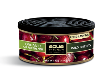 Aqua - ΑΡΩΜΑΤΙΚΟ ΑΥΤΟΚΙΝΗΤΟΥ ΣΕ ΚΟΝΣΕΡΒΑ ΜΕ ΑΡΩΜΑ ΑΓΡΙΟΚΕΡΑΣΟ (WILD CHERRY) ORGANIC CAN AQUA - 1 τεμ. (10-264/AQ)