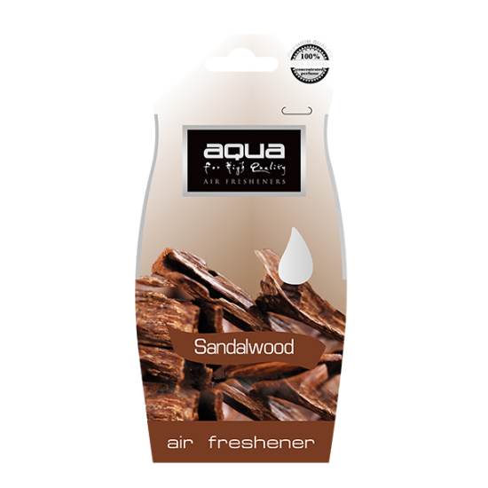 Aqua - ΑΡΩΜΑΤΙΚΟ ΑΥΤΟΚΙΝΗΤΟΥ ΚΡΕΜΑΣΤΟ ΜΕ ΑΡΩΜΑ ΣΑΝΔΑΛΟΞΥΛΟ (SANDAL WOOD) AQUA - 1 TEM. (10-277/AQ)