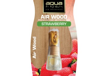 Aqua - ΑΡΩΜΑΤΙΚΟ ΑΥΤΟΚΙΝΗΤΟΥ ΚΡΕΜΑΣΤΟ ΜΠΟΥΚΑΛΑΚΙ ΜΕ ΑΡΩΜΑ ΦΡΑΟΥΛΑ (STRAWBERRY) AIR WOOD AQUA - 1 TEM. (10-461/AQ)