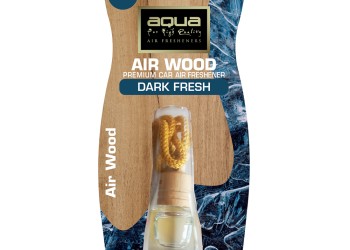 Aqua - ΑΡΩΜΑΤΙΚΟ ΑΥΤΟΚΙΝΗΤΟΥ ΚΡΕΜΑΣΤΟ ΜΠΟΥΚΑΛΑΚΙ ΜΕ ΑΡΩΜΑ ΦΡΕΣΚΑΔΑ (DARK FRESH) AIR WOOD AQUA - 1 TEM. (10-585/AQ)