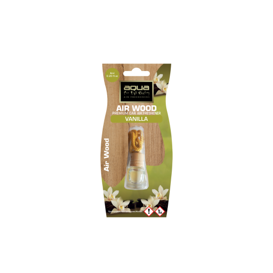 Aqua - ΑΡΩΜΑΤΙΚΟ ΑΥΤΟΚΙΝΗΤΟΥ ΚΡΕΜΑΣΤΟ ΜΠΟΥΚΑΛΑΚΙ ΜΕ ΑΡΩΜΑ ΒΑΝΙΛΙΑ (VANILLA) AIR WOOD AQUA - 1 TEM. (10-643/AQ)