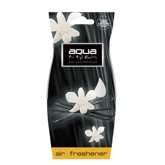 Aqua - ΑΡΩΜΑΤΙΚΟ ΑΥΤΟΚΙΝΗΤΟΥ ΚΡΕΜΑΣΤΟ ΜΕ ΑΡΩΜΑ ΜΑΥΡΗ ΒΑΝΙΛΙΑ (BLACK VANILLA) AQUA - 1 TEM. (10-756/AQ)