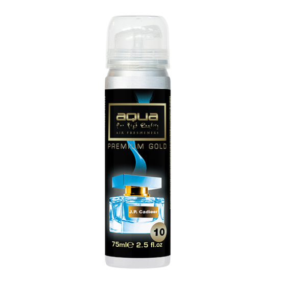 Aqua - ΑΡΩΜΑΤΙΚΟ ΑΥΤΟΚΙΝΗΤΟΥ ΣΕ ΣΠΡΕΙ (SPRAY) ΜΕ ΑΡΩΜΑ J.P CADIEER PREMIUM GOLD SERIES 75ml AQUA - 1 TEM. (10-804/AQ)