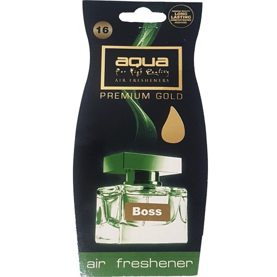 Aqua - ΑΡΩΜΑΤΙΚΟ ΑΥΤΟΚΙΝΗΤΟΥ ΚΡΕΜΑΣΤΟ ΜΕ ΑΡΩΜΑ ΚΟΛΩΝΙΑΣ BOSS AQUA - 1 TEM. (10-884/AQ)