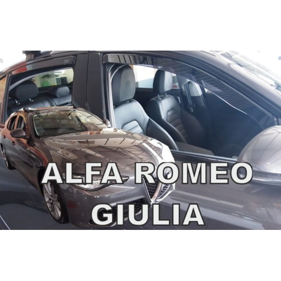 ΑΝΕΜΟΘΡΑΥΣΤΕΣ ΓΙΑ ALFA ROMEO GIULIA 4D 2016+ ΣΕΤ ΑΥΤΟΚΙΝΗΤΟΥ ΑΠΟ ΕΥΚΑΜΠΤΟ ΦΙΜΕ ΠΛΑΣΤΙΚΟ HEKO - 4 ΤΕΜ.
