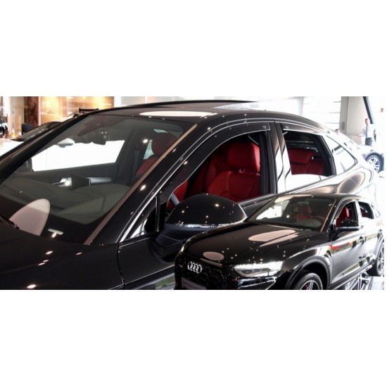 ΑΝΕΜΟΘΡΑΥΣΤΕΣ ΓΙΑ AUDI Q5 SPORTBACK 5D 2020+ -ΣΕΤ ΑΥΤΟΚΙΝΗΤΟΥ ΑΠΟ ΕΥΚΑΜΠΤΟ ΦΙΜΕ ΠΛΑΣΤΙΚΟ HEKO - 4 ΤΕΜ.