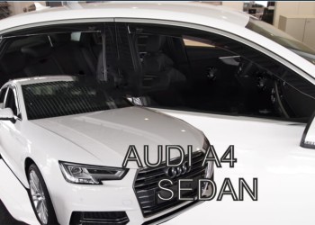 ΑΝΕΜΟΘΡΑΥΣΤΕΣ ΓΙΑ AUDI A4 4D 2016 ΣΕΤ ΑΥΤΟΚΙΝΗΤΟΥ ΑΠΟ ΕΥΚΑΜΠΤΟ ΦΙΜΕ ΠΛΑΣΤΙΚΟ HEKO - 4 ΤΕΜ.