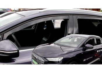 ΑΝΕΜΟΘΡΑΥΣΤΕΣ ΓΙΑ AUDI Q4 E-TRON 5D 2021+ -  ΣΕΤ ΑΥΤΟΚΙΝΗΤΟΥ ΑΠΟ ΕΥΚΑΜΠΤΟ ΦΙΜΕ ΠΛΑΣΤΙΚΟ HEKO - 4 ΤΕΜ.