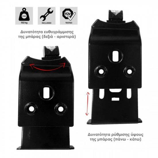 MENABO ΑΚΡΑ (ΠΟΔΙΑ) FIX604FP ΓΙΑ ΕΠΑΓΓΕΛΜΑΤΙΚΗ ΜΠΑΡΑ PROFESSIONAL - 2 ΤΕΜ. (ΓΙΑ 1 ΜΠΑΡΑ) (10280/MB)