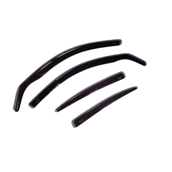 Heko - Ανεμοθραύστες για BMW X2 II U10 5 Doors 2023+ Σετ Αυτοκινήτου Απο Εύκαμπτο Φιμέ Πλαστικό - 4 τεμ. (ΑΝΕΜ.SET11011)