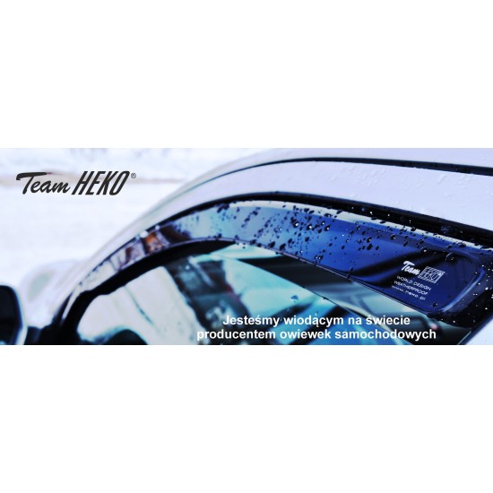Heko - Ανεμοθραύστες για BMW X2 II U10 5 Doors 2023+ Σετ Αυτοκινήτου Απο Εύκαμπτο Φιμέ Πλαστικό - 4 τεμ. (ΑΝΕΜ.SET11011)