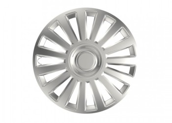 Amio - ΤΑΣΙΑ 13" HUBCAP LUXURY ΑΣΗΜΙ - ΣΕΤ 4 ΤΕΜ. ΣΕ ΚΟΥΤΙ (1037/AM)