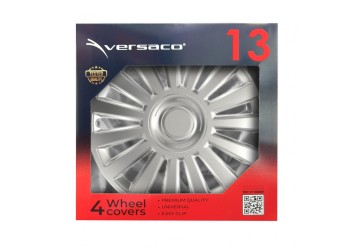 Amio - ΤΑΣΙΑ 13" HUBCAP LUXURY ΑΣΗΜΙ - ΣΕΤ 4 ΤΕΜ. ΣΕ ΚΟΥΤΙ (1037/AM)