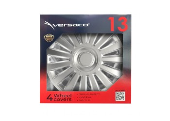 Amio - ΤΑΣΙΑ 13" HUBCAP LUXURY ΑΣΗΜΙ - ΣΕΤ 4 ΤΕΜ. ΣΕ ΚΟΥΤΙ (1037/AM)