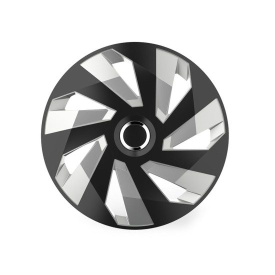 Amio - ΤΑΣΙ 15 INCH HUBCAP VECTOR RC SILVER BLACK - 1 ΤΕΜ. (10499/AM)