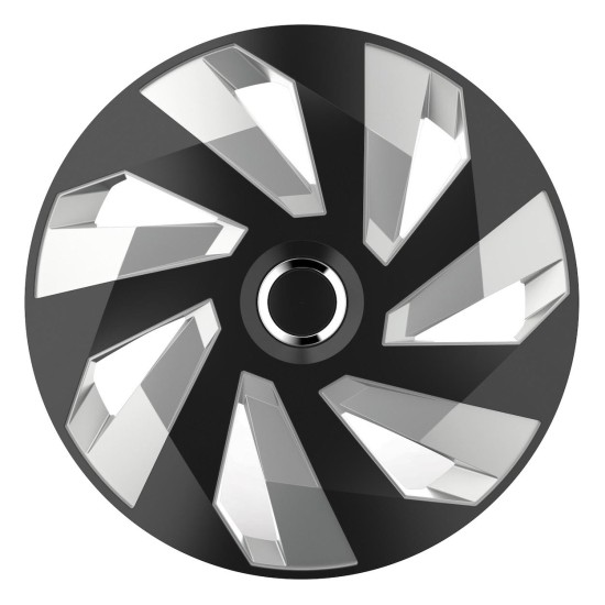 Amio - ΤΑΣΙΑ 16" HUBCAP VECTOR RC SILVER BLACK - 4 ΤΕΜ. (5247/AM)