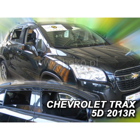 ΑΝΕΜΟΘΡΑΥΣΤΕΣ ΓΙΑ CHEVROLET TRAX 5D 2013-2015 ΣΕΤ ΑΥΤΟΚΙΝΗΤΟΥ ΑΠΟ ΕΥΚΑΜΠΤΟ ΦΙΜΕ ΠΛΑΣΤΙΚΟ HEKO - 4 ΤΕΜ.
