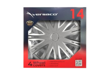 Amio - ΤΑΣΙΑ 14" HUBCAP SPARK ΑΣΗΜΙ - ΣΕΤ 4ΤΕΜ ΣΕ ΚΟΥΤΙ (1082/AM)