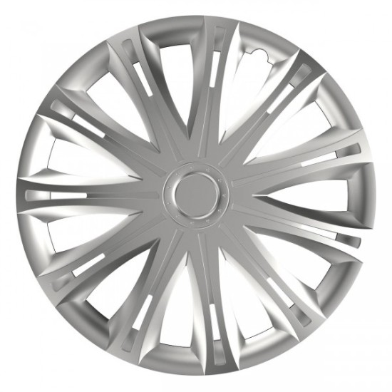 Amio - ΤΑΣΙΑ 17" HUBCAP SPARK ΑΣΗΜΙ - - ΣΕΤ 4ΤΕΜ ΣΕ KOYTI (5981/AM)