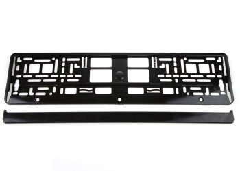 Amio - ΠΛΑΣΤΙΚΟ ΠΛΑΙΣΙΟ ΠΙΝΑΚΙΔΑΣ ΚΥΚΛΟΦΟΡΙΑΣ (ΜΑΥΡΟ/ΜΕΤΑΛΛΙΚΗ ΥΦΗ/ΞΕΧΩΡΙΣΤΟ ΚΑΤΩ ΜΕΡΟΣ) - 52 Χ 12,5 cm - 1 ΤΕΜ. (01644/AM)