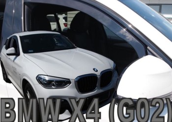 ΑΝΕΜΟΘΡΑΥΣΤΕΣ ΓΙΑ BMW X4 G02 5D 2018-2021 ΖΕΥΓΑΡΙ ΑΠΟ ΕΥΚΑΜΠΤΟ ΦΙΜΕ ΠΛΑΣΤΙΚΟ HEKO - 2 ΤΕΜ.