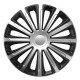 Amio - ΤΑΣΙΑ 16" HUBCAP TREND SILVER BLACK - ΣΕΤ ΣΕ ΚΟΥΤΙ - 4 ΤΕΜ. (6858/AM)
