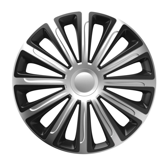 Amio - ΤΑΣΙ 15 INCH HUBCAP TREND SILVER BLACK - 1 ΤΕΜ. (11702/AM)