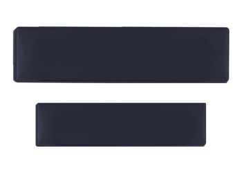 ΠΡΟΣΤΑΤΕΥΤΙΚΟ ΤΖΑΜΙ ΠΙΝΑΚΙΔΑΣ DARK BLACK ΦΙΜΕ ΠΑΛΑΙΟΥ ΤΥΠΟΥ 43 Χ 12,5 cm ΚΑΙ 33,4 Χ 10,5 cm (ΠΛΑΣΤΙΚΟ) - 2 ΤΕΜ.