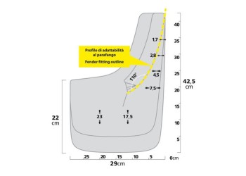 ΛΑΣΠΩΤΗΡΕΣ SPLASH-GUARDS CONTOUR SUV 29x42,5cm TYPE-7 2ΤΕΜ.