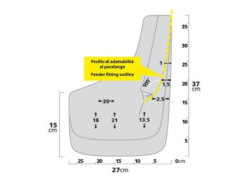 ΛΑΣΠΩΤΗΡΕΣ SPLASH-GUARDS CONTOUR SUV 27x37cm TYPE-8 2ΤΕΜ.