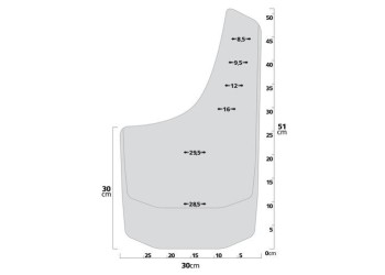 ΛΑΣΠΩΤΗΡΕΣ SPLASH-GUARDS MUD-MAX 4X4 SIZE 2 30x51cm 2ΤΕΜ.