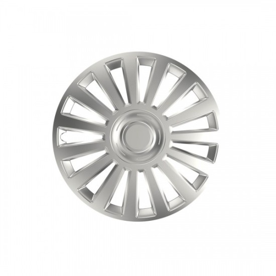 Amio - ΤΑΣΙΑ 15" HUBCAP LUXURY ΑΣΗΜΙ - ΣΕΤ 4 ΤΕΜ. ΣΕ ΚΟΥΤΙ (1273/AM)