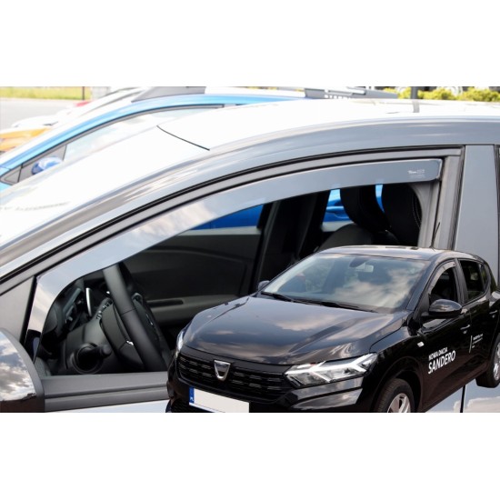 ΑΝΕΜΟΘΡΑΥΣΤΕΣ ΓΙΑ DACIA SANDERO /STEPWAY 5D 2020+ ΖΕΥΓΑΡΙ ΑΥΤΟΚΙΝΗΤΟΥ ΑΠΟ ΕΥΚΑΜΠΤΟ ΦΙΜΕ ΠΛΑΣΤΙΚΟ HEKO - 2 ΤΕΜ.