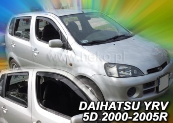 ΑΝΕΜΟΘΡΑΥΣΤΕΣ ΓΙΑ DAIHATSU YRV 5D 2000-2005R ΣΕΤ ΑΥΤΟΚΙΝΗΤΟΥ ΑΠΟ ΕΥΚΑΜΠΤΟ ΦΙΜΕ ΠΛΑΣΤΙΚΟ HEKO - 4 ΤΕΜ.