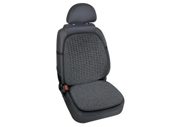 Πλατοκάθισμα Natur-Fresh με ξύλινες Γκρι χάντρες και ύφασμα και μεταλικό πλαίσιο 1 τεμ.