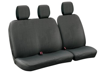 Καλύμματα Καθισμάτων Dots-1, χωρίς επανατυλικτήρα ζώνης - Μαύρο / Γκρι