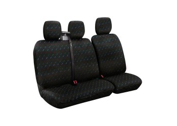 Καλύμματα Καθισμάτων Dido-2, με επανατυλικτήρα ζώνης - Μαύρο