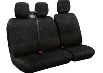 Καλύμματα Καθισμάτων Dido-2, με επανατυλικτήρα ζώνης - Μαύρο