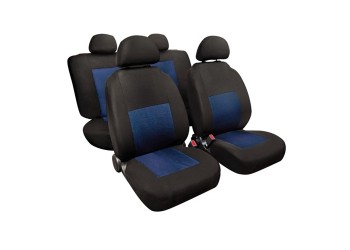 Καλύμματα Καθισμάτων Sport υψηλής ποιότητας ζακάρ Μπλε / Μαύρο set