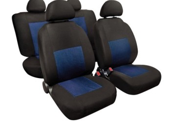 Καλύμματα Καθισμάτων Sport υψηλής ποιότητας ζακάρ Μπλε / Μαύρο set