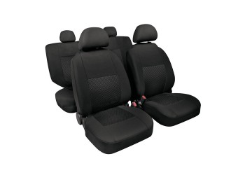 Καλύμματα Καθισμάτων Linear υψηλής ποιότητας ζακάρ Μαύρο set