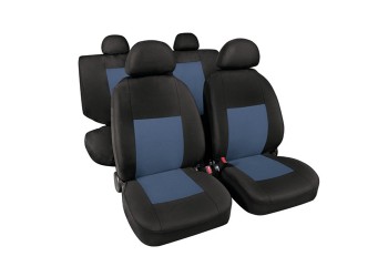 Καλύμματα Καθισμάτων Classic υψηλής ποιότητας ζακάρ Μπλε Σκούρο / Μαύρο