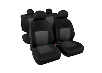 Καλύμματα Καθισμάτων Classic υψηλής ποιότητας ζακάρ Γκρι / Μαύρο