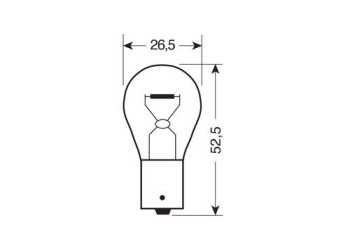 P21W 12V 21W BA15s μονοπολικό BLU-XENON
