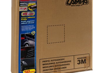 ΑΥΤΟΚΟΛΛΗΤΟ TRIM ΜΕ ΓΩΝΙΑ ΓΙΑ ΠΟΡΤΕΣ, ΠΡΟΦΥΛΑΚΤΗΡΕΣ, ΦΤΕΡΑ   ΠΑΧΟΣ 15mm ΜΗΚΟΣ ΚΟΥΛΟΥΡΑΣ 50m