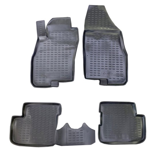 ΠΑΤΑΚΙΑ ΣΕ ΣΚΑΦΗ TPE ΛΑΣΤΙΧΟ ΓΙΑ FIAT GRANDE PUNTO 2005-2012  ΣΕ ΜΑΥΡΟ ΧΡΩΜΑ NOVLINE - 4 ΤΕΜ.